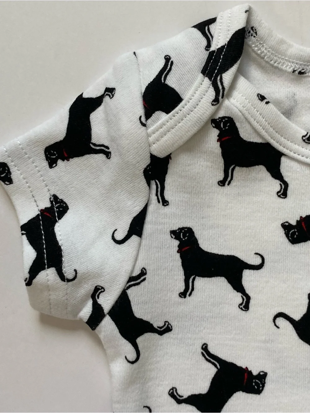 The Black Dog Baby Shirt Size 3 Months One Piece Organic Snap Top Dog NEW preppy